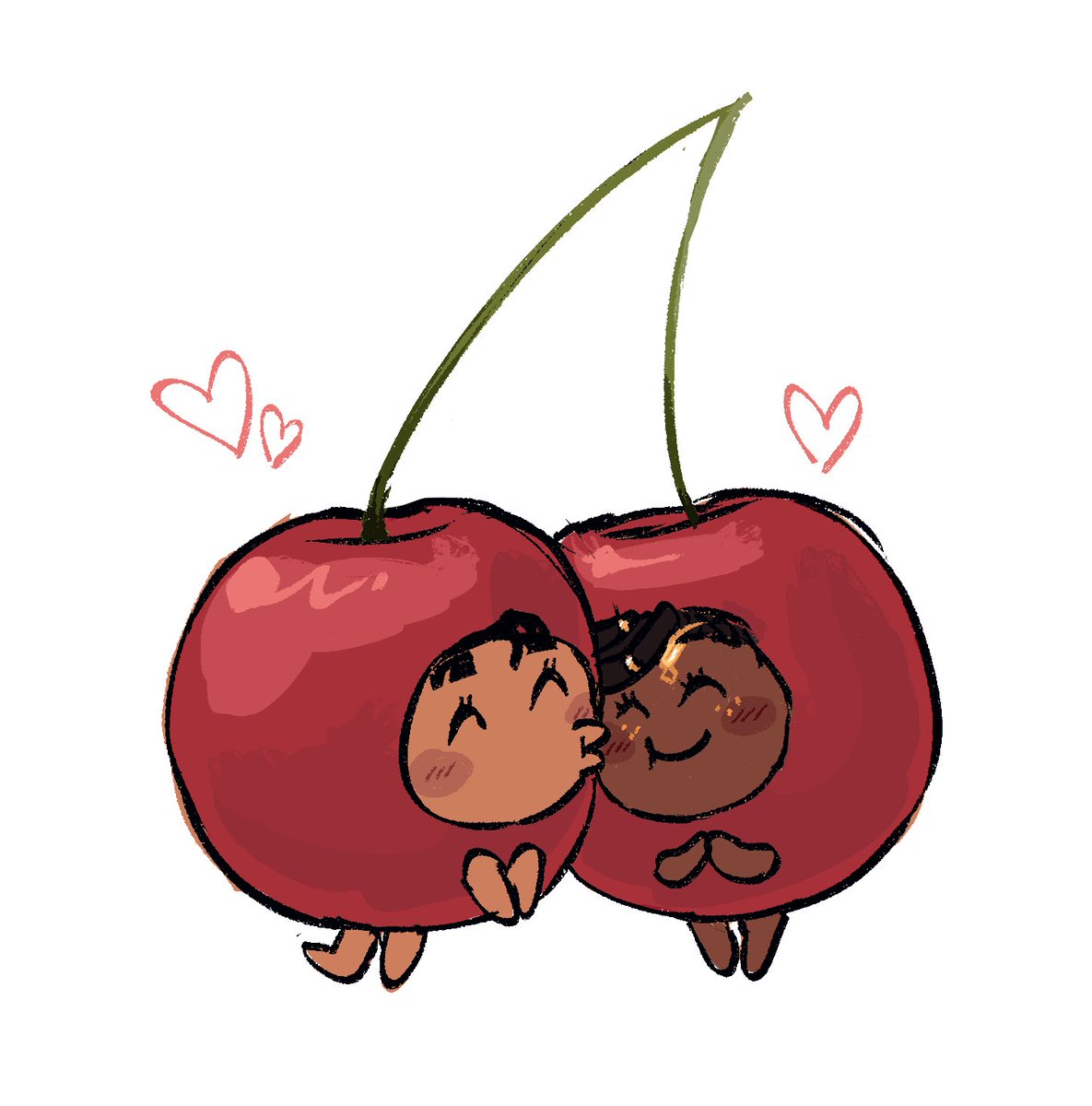 triple7latte's tweet image. meljay but they&apos;re cherries