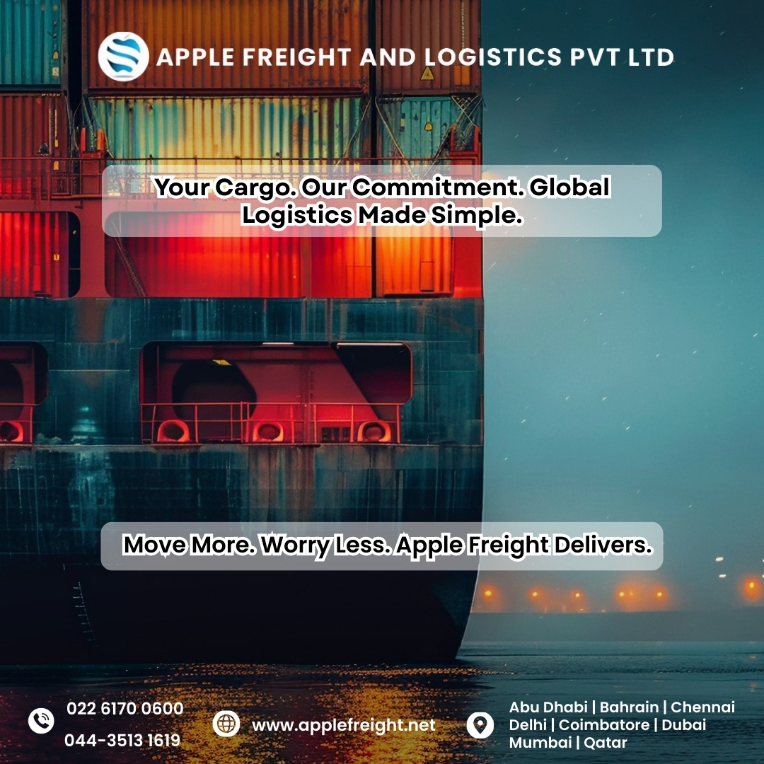 applefreight's tweet image. Your Cargo Our Commitment!

📞 Contact: 044-3513 1619 | 022-6170 0600
🌐 Website: applefreight.net
.
.
.
.
.
#FreightForwarding #GlobalShipping #CargoSolutions #LogisticsSolutions #InternationalFreight #SupplyChainExperts #OceanFreight #AirFreigh #RoadTransport