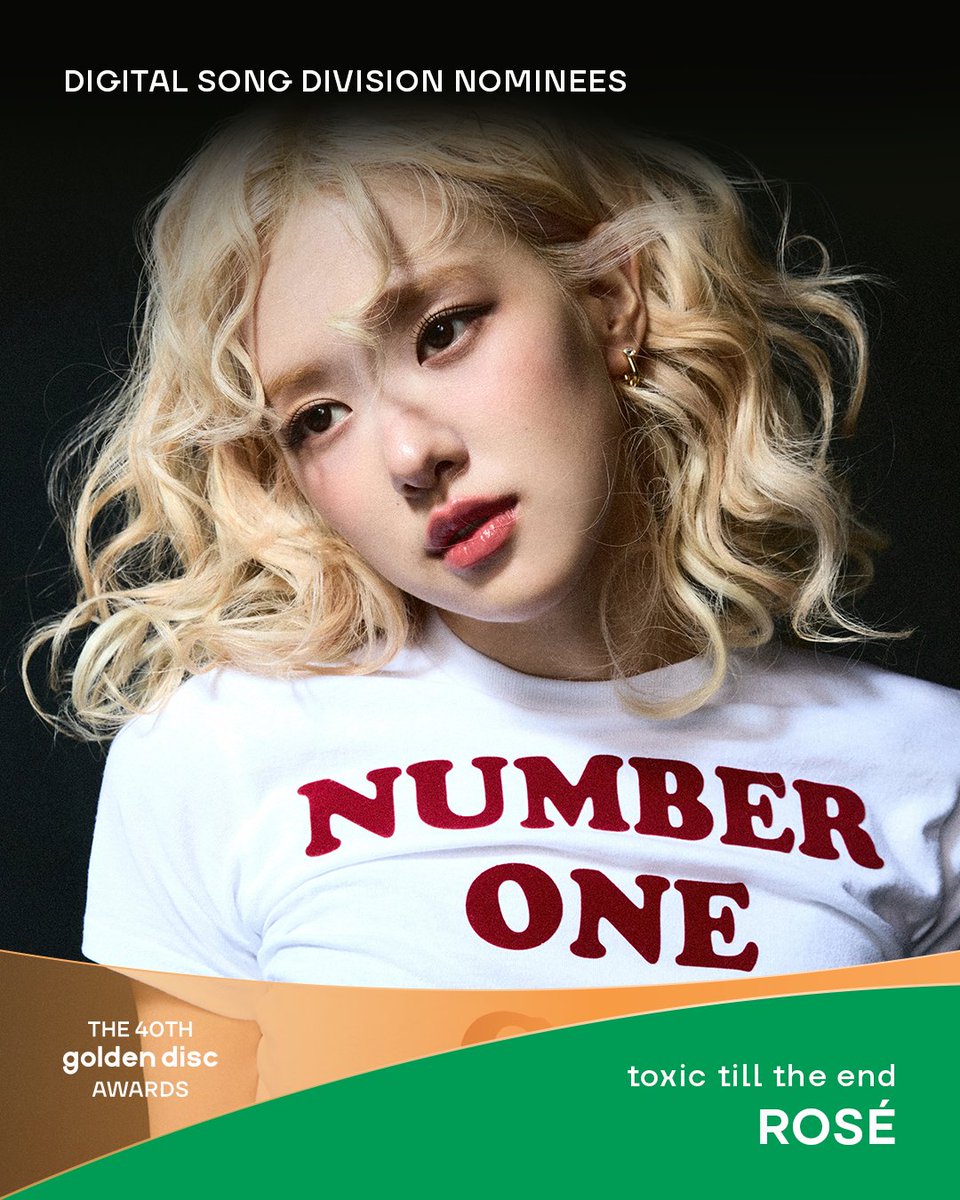 _GoldenDisc's tweet image. The 40th #GoldenDiscAwards Best Digital Song nominees

#ROSE @numberoneHQ
#SEVENTEEN @pledis_17
#Woody
#ZOZAZZ

The 40th Golden Disc Awards
🗓️2026.01.10(Sat)
📍TAIPEI DOME

#40thGDA #디지털음원부문 #BestDigitalSongDivision
#골든디스크어워즈 #Goldendiscawards

*Nominees are…