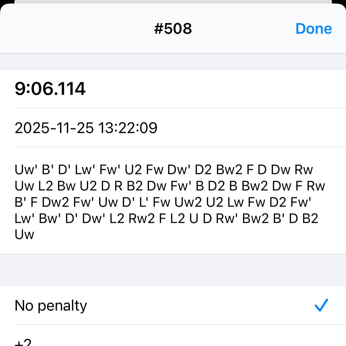 エッジがすんなりできるなら9分台になりました♪
#記録を残したい
#5×5×5