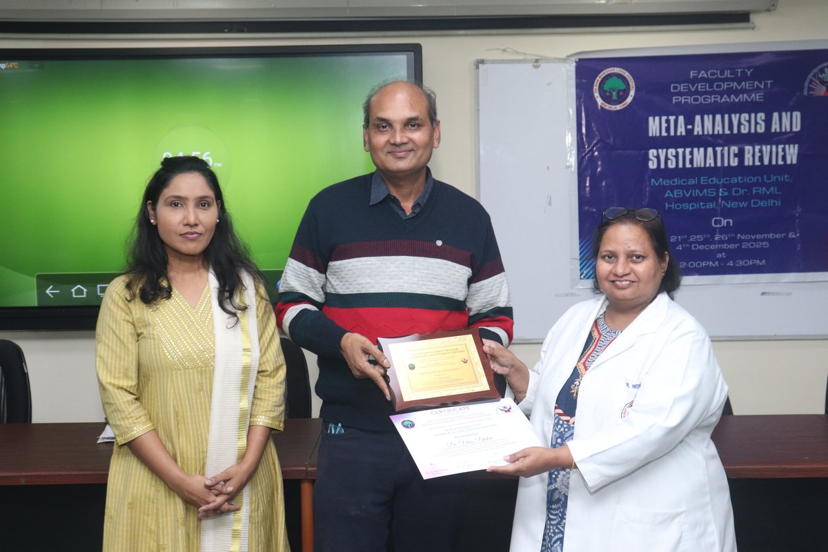 vikasdhikav's tweet image. Speaking to colleagues in alma mater is specially pleasing-faculty development program at RML Hospital &amp;amp; PGIMER Delhi in evidence based medicine.
#capacitybuilding #FacultyDevelopment #workshop #FacultyAchievement #training #almamater #research #evidencebasedmedicine #riskofbias