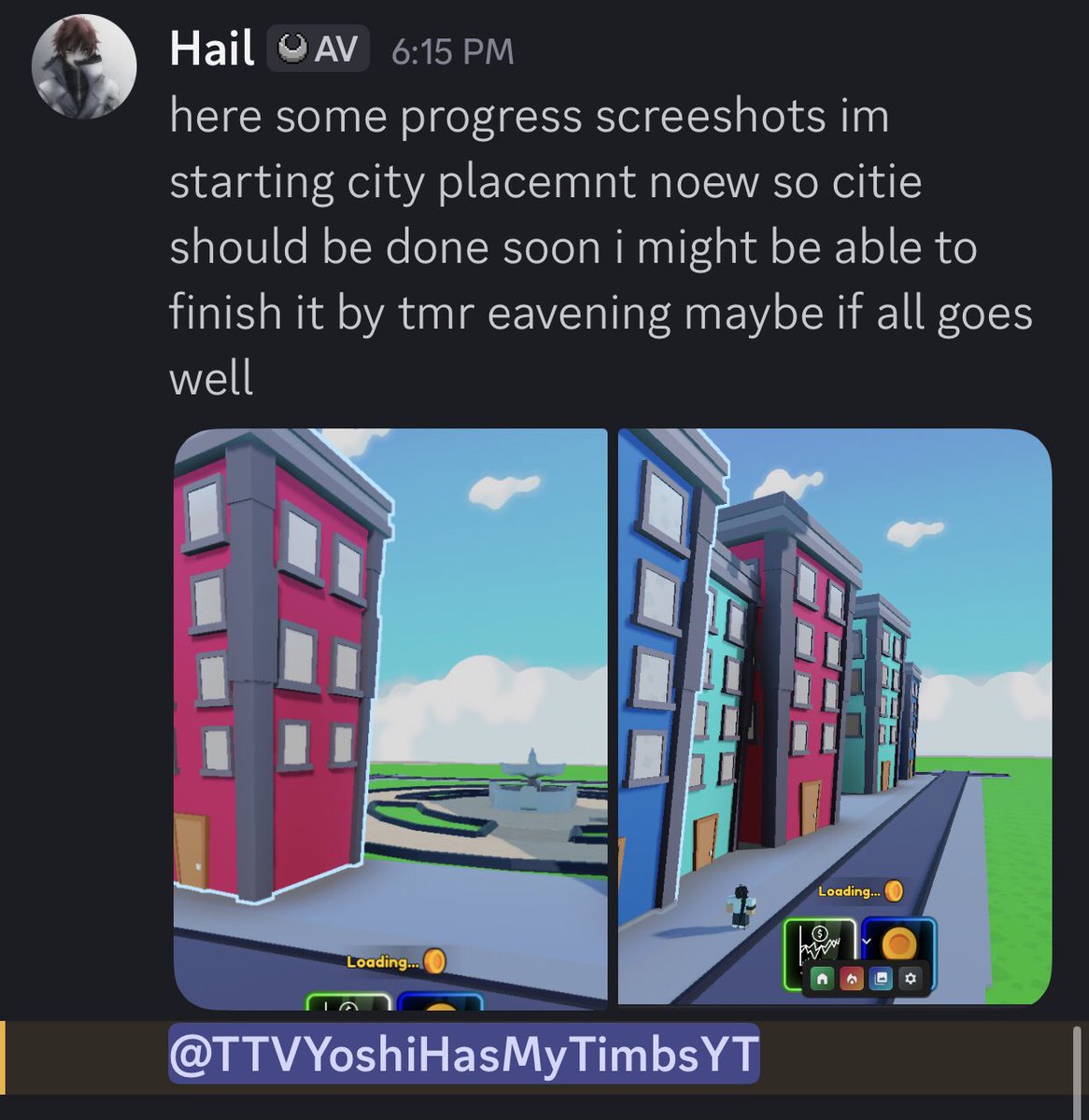 RobloxYoshiTimb's tweet image. Hail progress is starting city placements layouts!
I am now live streaming Roblox on YouTube come hang out or ask questions for $CLOUT! 👇

CCQe2yn6DdxzfGn3ZVfRbjwdVEg5C6D6yuiuz832pump

youtube.com/live/Q_wzeYjqG…