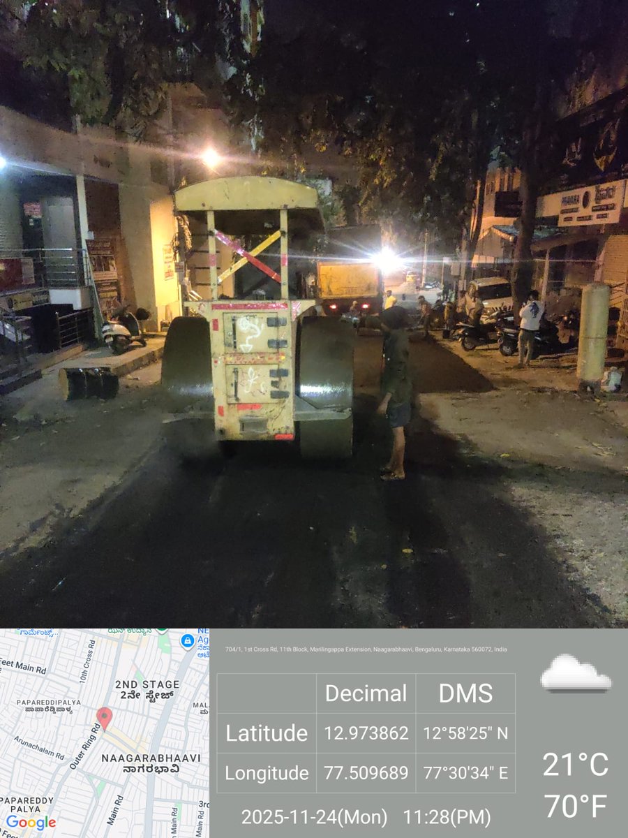 GBA_office's tweet image. Bengaluru west city corporation :-

🚧Potholes filling work is in progress at Nagarabhavi 2nd stage, ward no-44, Jnanabharathi, Rajarajeswarinagar division.

To ensure smooth traffic flow✨
#GreaterBengaluruAuthority #westcitycorporation #DKShivakumar #gbachiefcommissioner