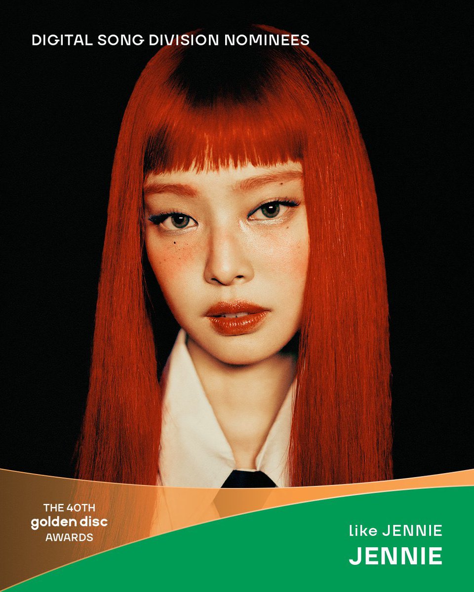 GENIUS9N's tweet image. #JENNIE&apos;s nominations at the 40th Golden disc Awards 2025 

Ruby - Best Album 
like JENNIE - Best Digital Song 

Congratulations Jennie 👏🎉