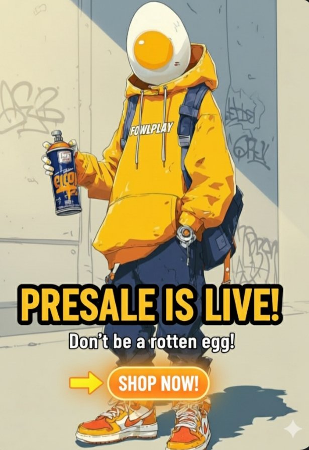 🔥 Fresh Drip Alert! 🔥 We're not yolking around—the <a href="/Fowl_Play_NFTs/">FowlPlay</a>  presale is officially live! This look is guaranteed to turn heads. Don't be a chicken; grab yours before they sell out!
Click on the link below to grab a spot👇👇
fowlplay.xyz/ref/Satoshisav…