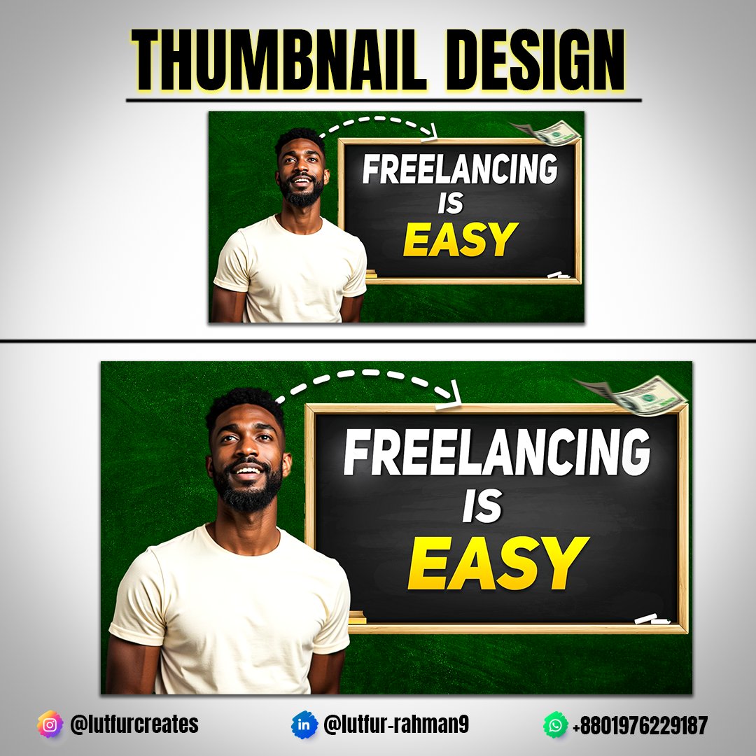 lutfur_rahman9's tweet image. Tiny changes make big differences.
I test colors and contrast until it feels right.
#thumbnailcreator #ctrboost #designworkflow #dailycreator