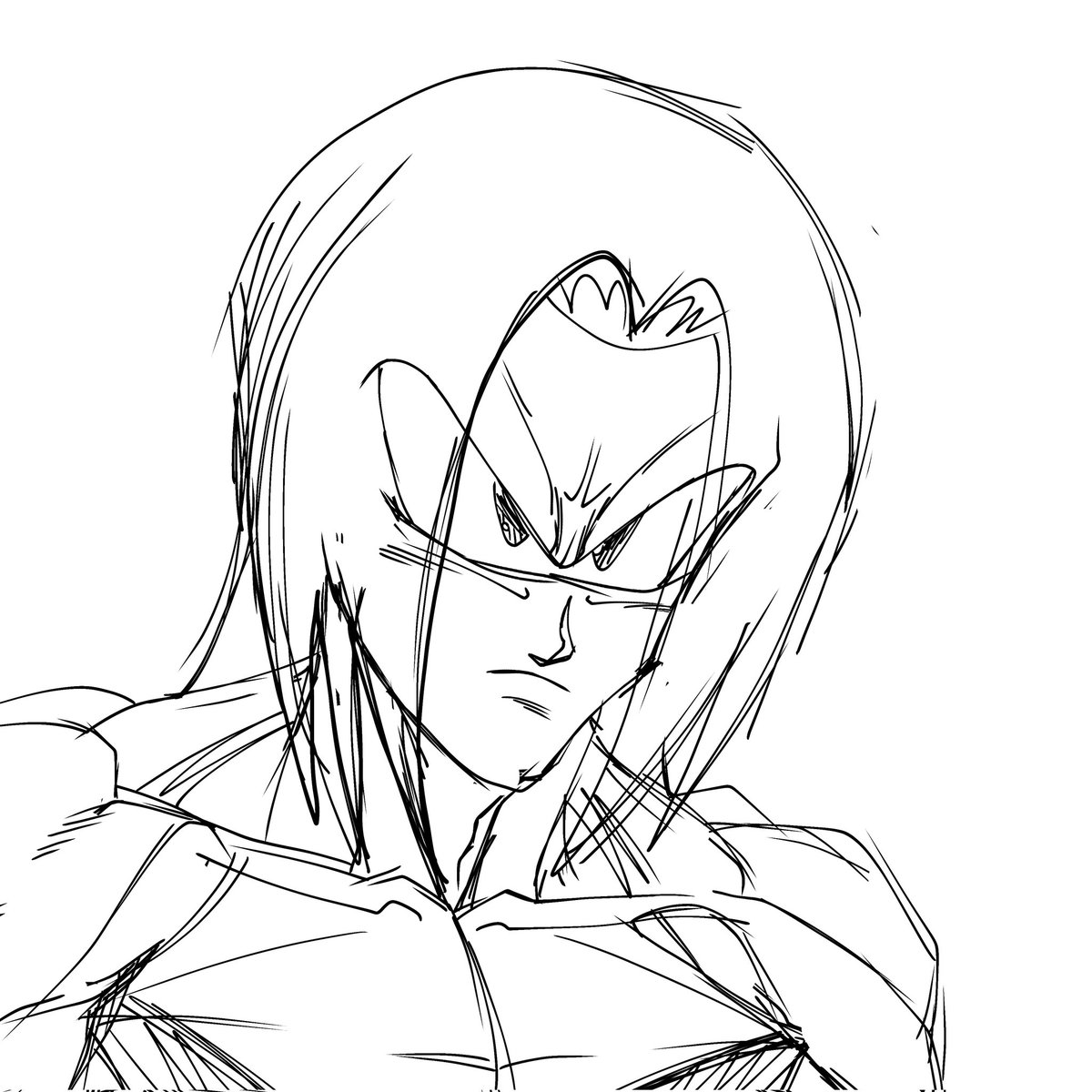 Asi que esta el boceto, usare los mismos colores que el dibujo original por cierto