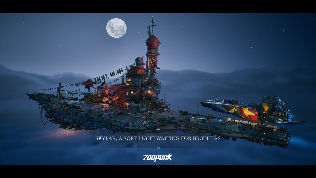 🌌 Skybar — a soft light waiting for brothers.
High above the noise, this haven stays warm.
For those who fight, fall, rise… and return,
its light never fades.

#zoopunk #playzoopunk #ForgedInShadowTorch