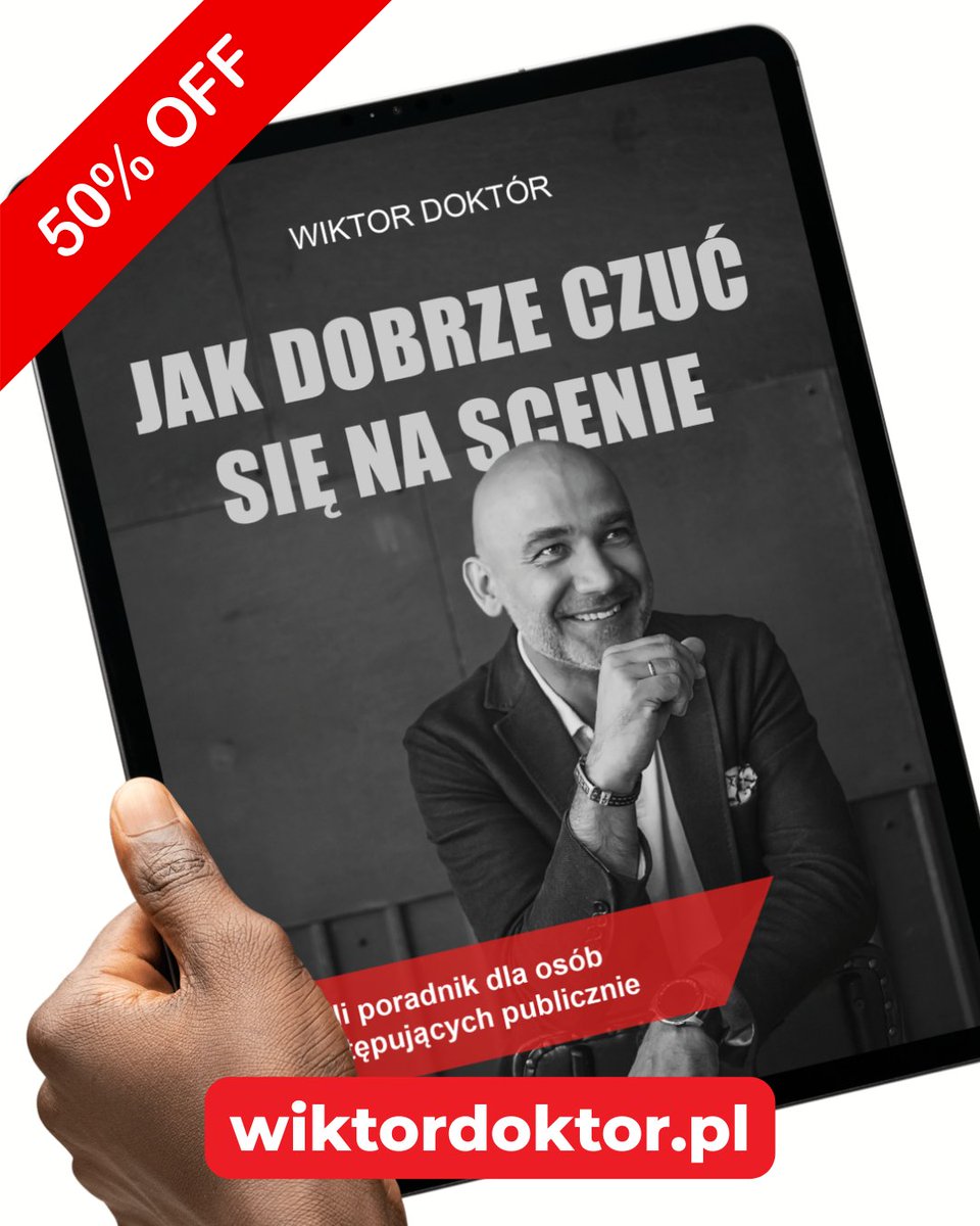 drwiktor's tweet image. Szukasz dla siebie poradnika o wystąpieniach publicznych? No to teraz masz okazję otrzymać go za 50% ceny - tylko teraz i tylko do Black Friday - wiktordoktor.pl/jak-dobrze-czu… 
#rozwójosobisty #wiktordoktór #ebook #wystąpieniapubliczne