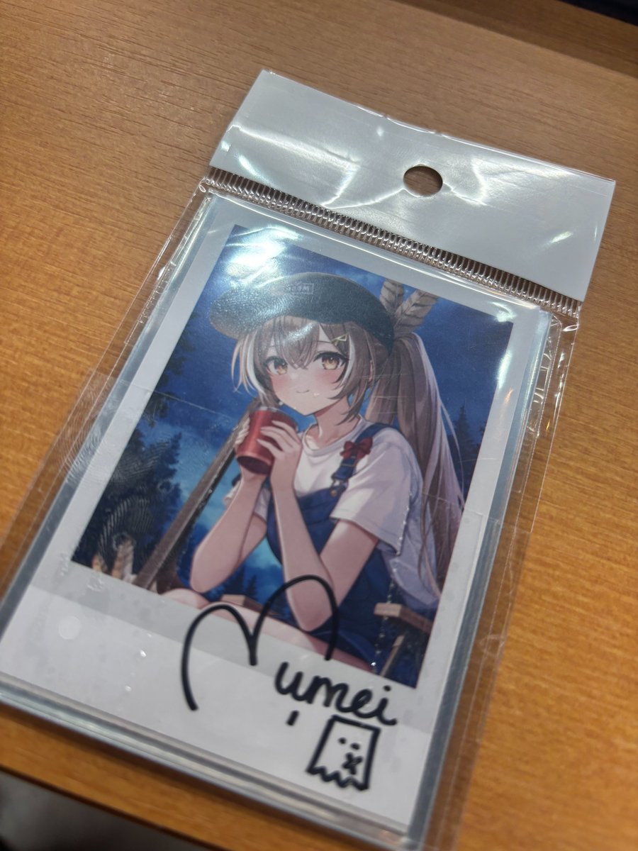 そらねこ 直筆サイン入り ブロマイド 七詩ムメイ 誕生日記念2024