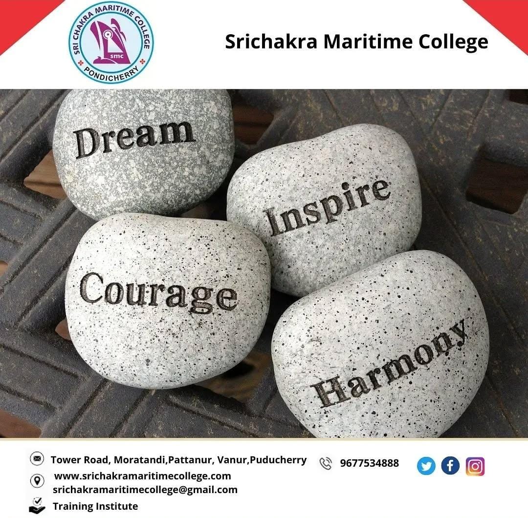 scmccollege's tweet image. SMC ⚓️SMC💐

Let&apos;s set your candidates on a truly unique course for success.

At Srichakra Maritime College, we don&apos;t just train sailors; we build future leaders guided by Dream, Inspire, Courage, Harmony.

Your Candidates Can Specialize In:
✅GPRATING &amp;amp; OCCP (Quick Placement)