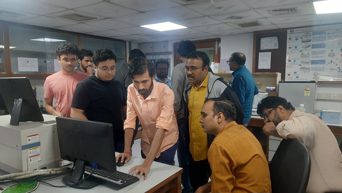 ccmb_csir's tweet image. Glimpses from the latest skill development program on Advanced Biophysical Tools for Protein-DNA/Biomolecular Interactions. This was one with training on various spectroscopy, calorimetry and interferometry tools.
@CSIR_IND