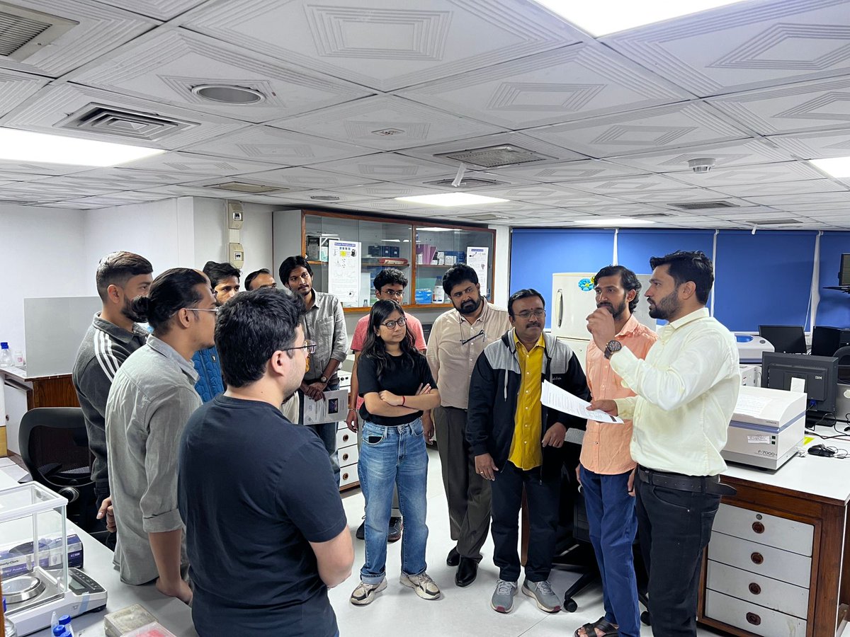 ccmb_csir's tweet image. Glimpses from the latest skill development program on Advanced Biophysical Tools for Protein-DNA/Biomolecular Interactions. This was one with training on various spectroscopy, calorimetry and interferometry tools.
@CSIR_IND