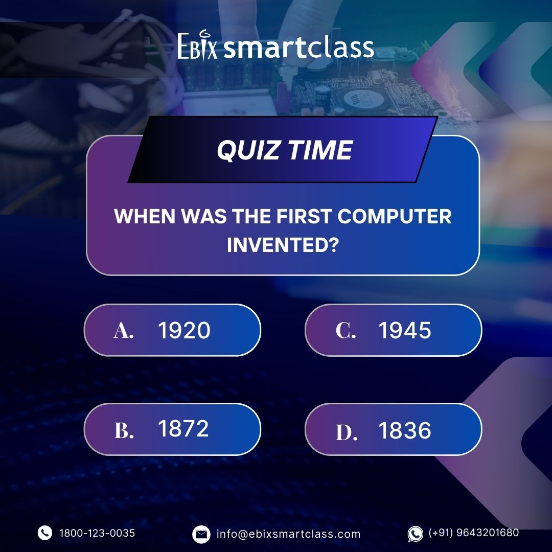 Ebix_Smartclass's tweet image. Test your knowledge with this quick brain teaser and see how strong your fundamentals are. Learning doesn’t have to be boring – it can be interactive, exciting, and fun!

Drop your answer in the comments 👇
Let’s see who gets it right! ✅

#EbixSmartClass #QuizTime #SmartLearning