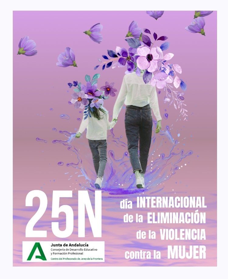 Hoy, 25 de noviembre, conmemoramos el Día Internacional para la Eliminación de la Violencia contra la Mujer. Desde la Comisión de Igualdad💜 estamos elaborado un site para su próxima públicacion en nuestra web.
....
<a href="/EducaAnd/">Consejería Desarrollo Educativo y FP</a>
<a href="/DG_IFP/">DG de Innovación y Formación del Profesorado</a>