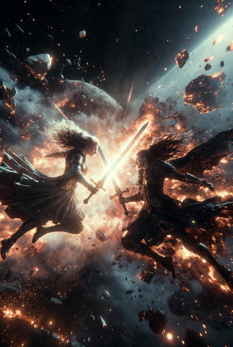 ssuunnyy's tweet photo. “When creation meets its own defiance, time holds its breath.”
Frame 06 — Erebus Battlefield : Duel Clash Frame
#ErebusUniverse #AIart #MythicSciFi #CinematicLore #GrokAI https://t.co/3D6uhmFDRi
