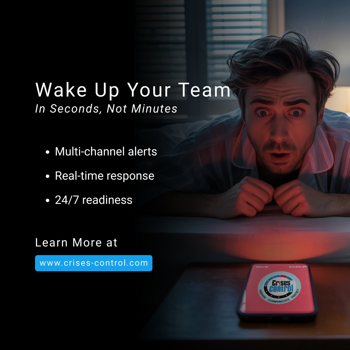 CrisesControl's tweet image. We all know that 2am phone light-up moment…
But what if that alert is the one that protects your people?

Crises don’t wait for office hours. 
Fast, human communication when it matters most.

Get a free personalised demo: crises-control.com/request-a-demo/ 

#EmergencyNotifications