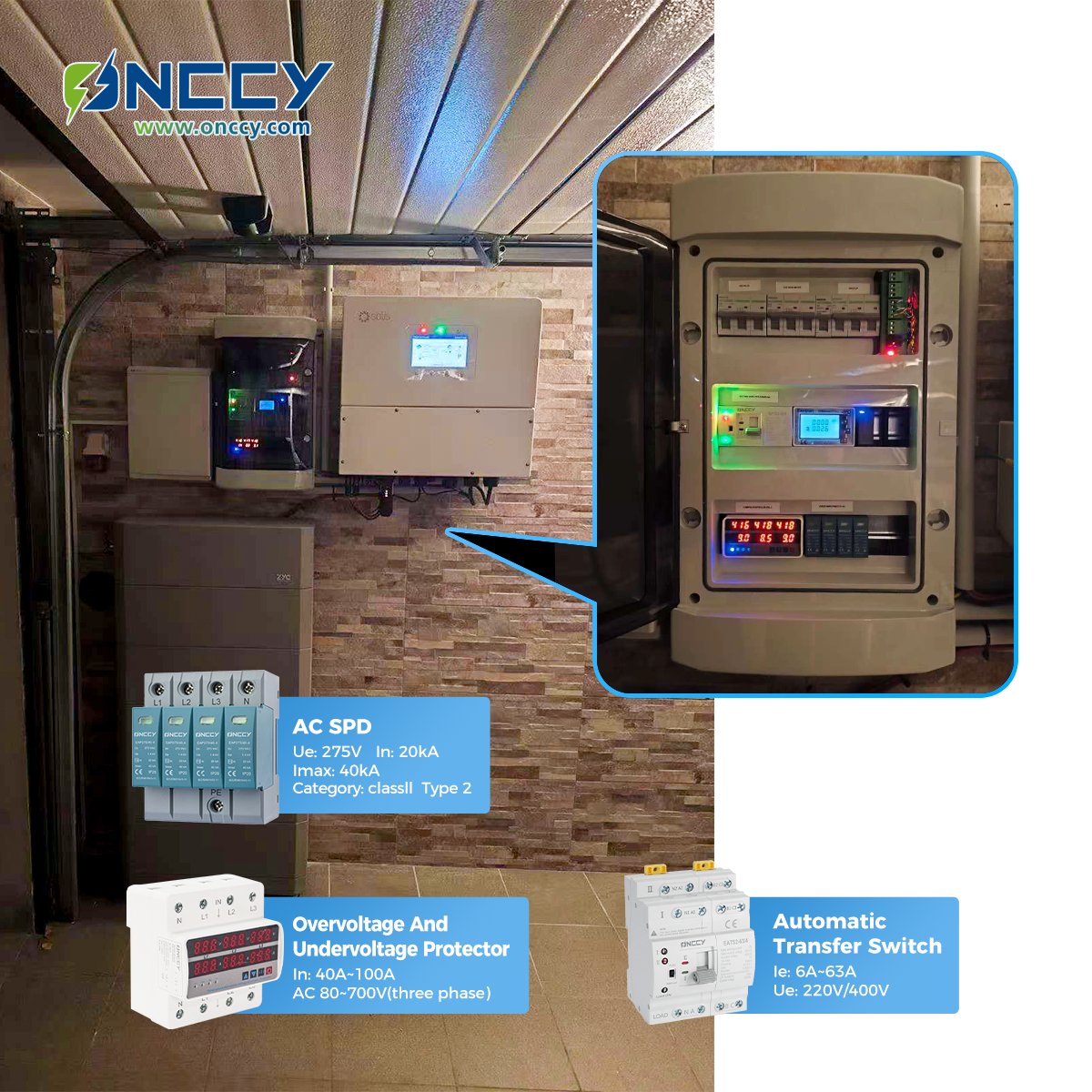 grace_aswich's tweet photo. Whether for grid<->generator or PV<->grid dual power transfer systems, ONCCY devices are the ideal choice for your distribution box solutions.
#renewableenergy #gridintegration #criticalfacilities #powersolutions #automatictransferswitch #voltageprotection #surgeprotection #onccy https://t.co/Hda7gUEDgs