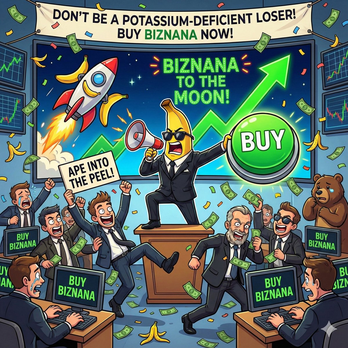 Biznana_Army's tweet image. 🍌 This is the moment.

Rocket lit.
Crowd aping.
Button glowing. 🟢

Biznana is moving.
You in… or watching?

Peel wisely. 🚀

#Biznana #Biznanaarmy #Memecoin