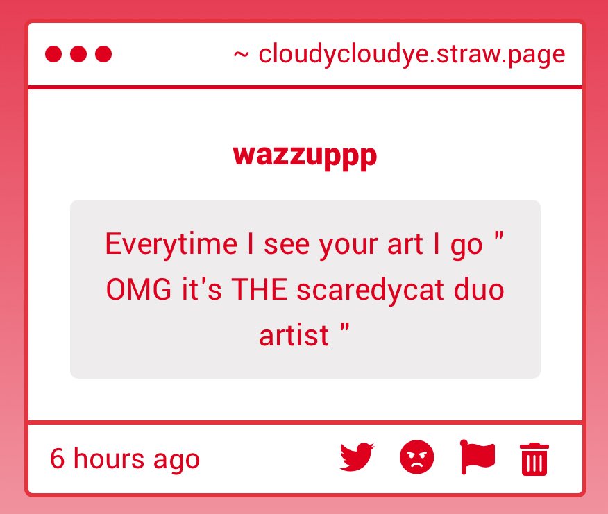 cloudycloudye's tweet image. 🥹🥹REALLY 🥹🥹🥹IM SO HAPPY TO KNOW THAT

cloudycloudye.straw.page