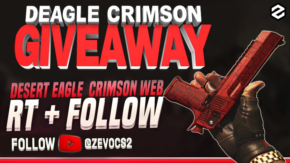 zevoCS2's tweet image. Desert Eagle | Crimson Web (FT) – GIVEAWAY🔥

✅ Follow @zevoCS2  
🔁 Retweet
👉 Subscribe: youtube.com/@zevoCS2

Winner will be drawn on Nov 29th. Good luck! 🍀
#CS2 #CS2Giveaway #BudapestMajor