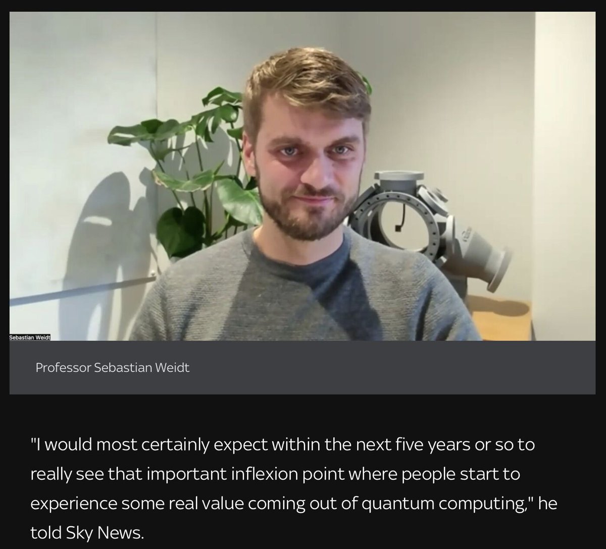 UQ CEO, Sebastian Weidt got featured in Sky News’ coverage of the UK’s new quantum partnership and the race for national security leadership.

Read the article below.

news.sky.com/story/uk-joins…