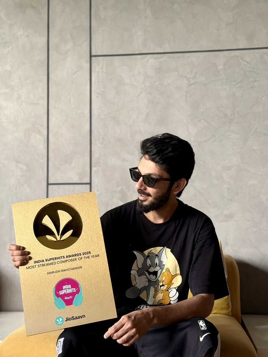 anirudhofficial's tweet image. Most streamed artist of the year 2025 🙏🏻 
@JioSaavn 🙌
Thank you fans and music lovers as always ❤️
