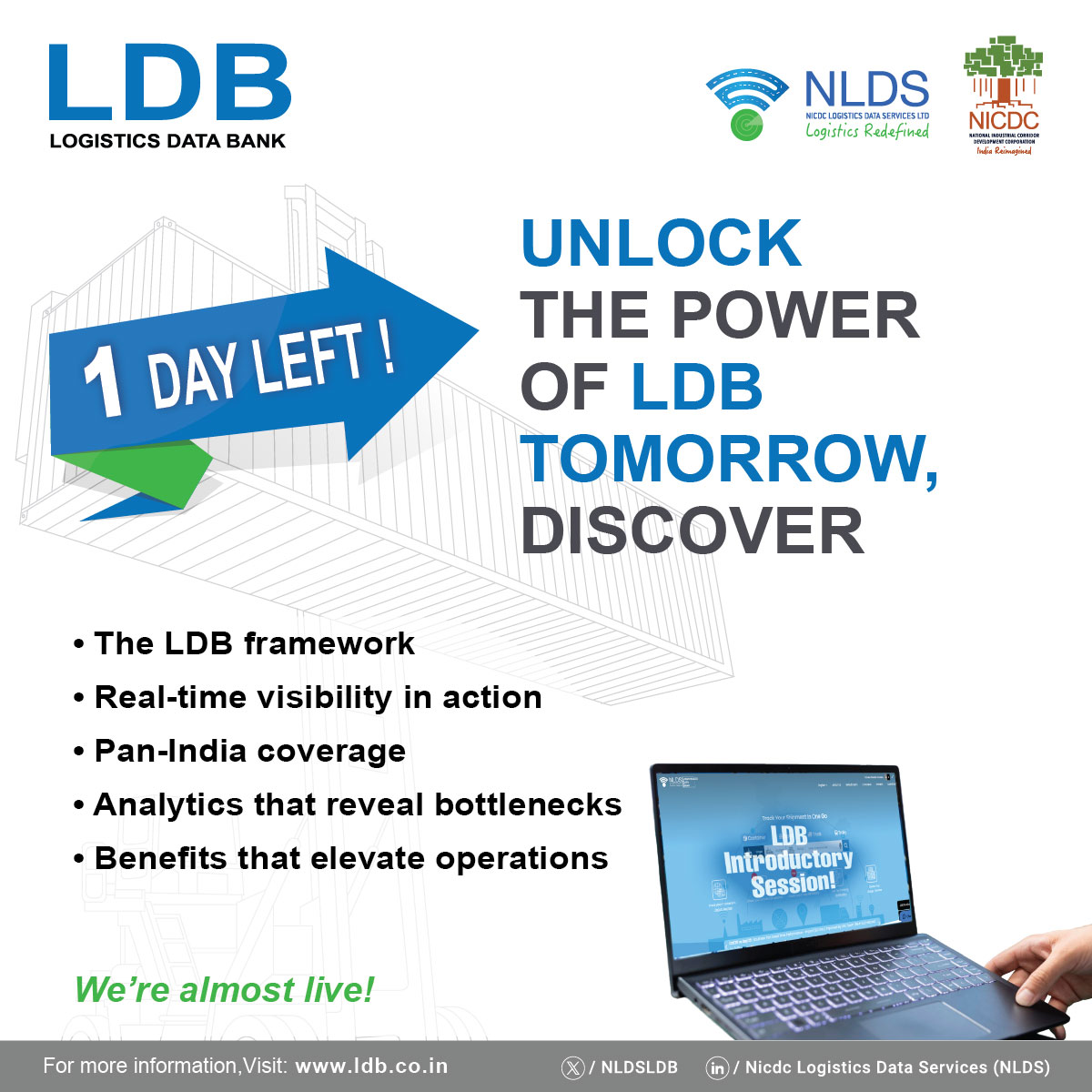 NLDSLDB's tweet image. Tomorrow, we take you inside the Logistics Data Bank — a system reshaping how businesses view, track, and optimise logistics movement across the country.