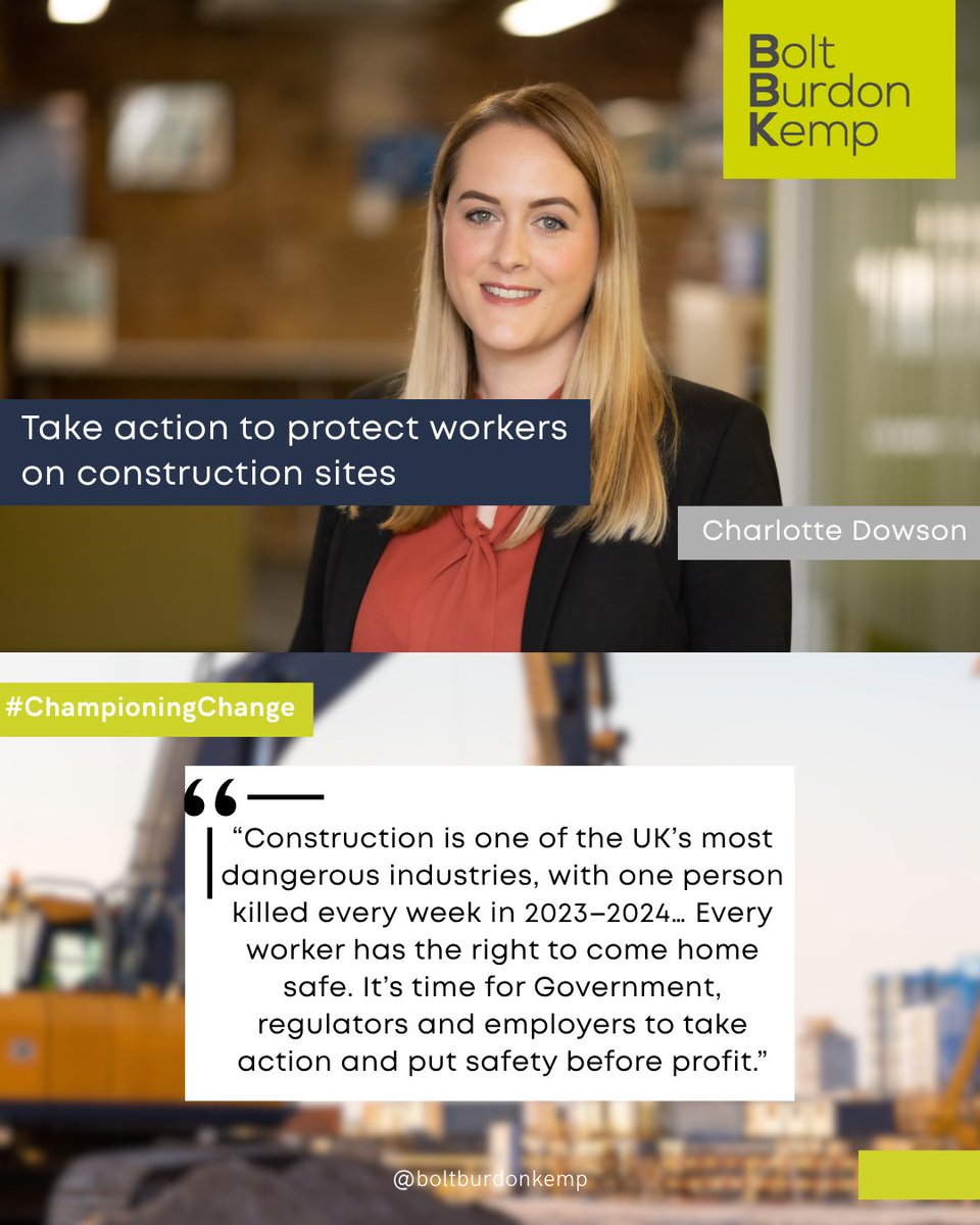 BoltBurdonKemp's tweet image. Work should be safe and accessible for all. We’re urging government to act on bullying, site safety, and inclusivity. Learn more: tinyurl.com/45xj5kn6 #ChampioningChange