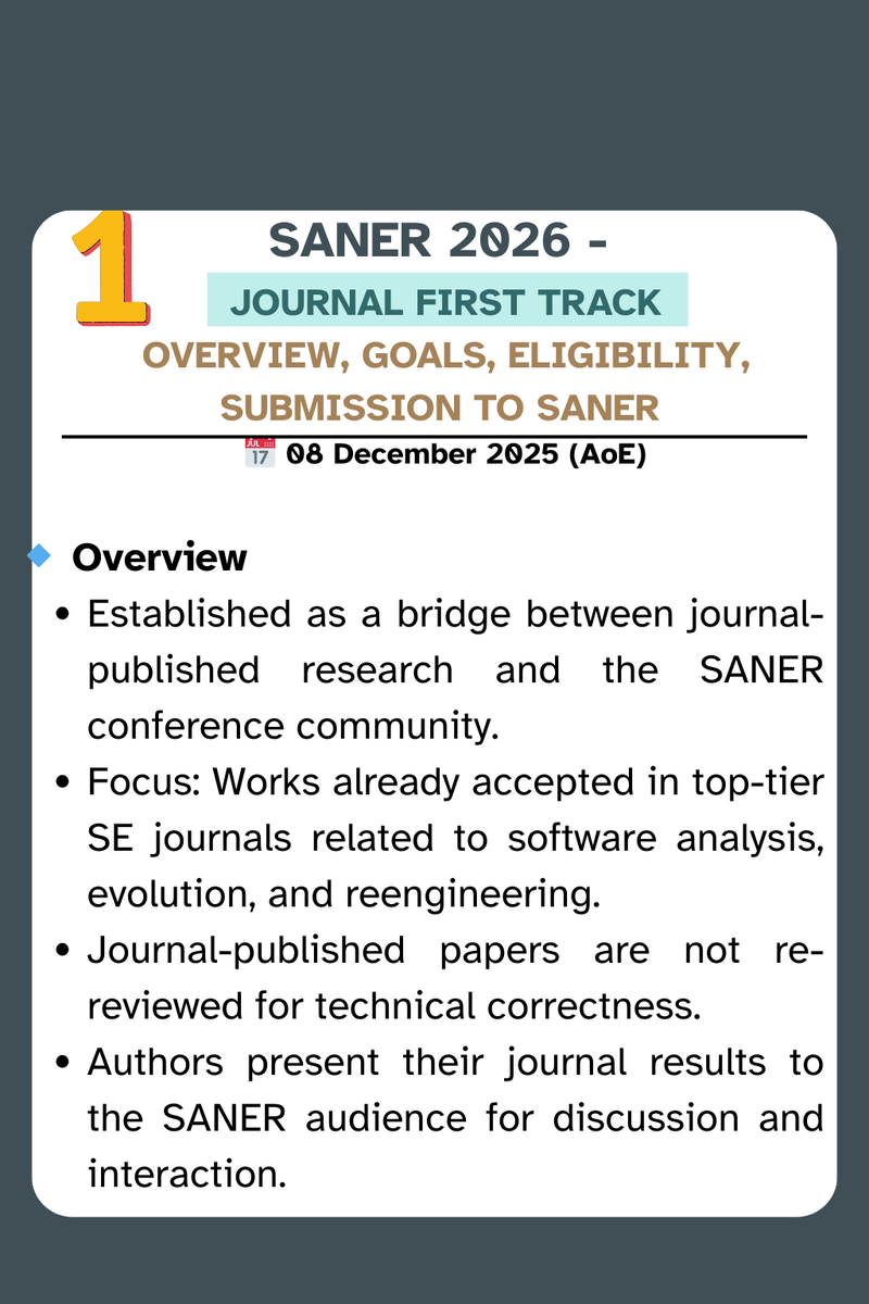 IEEE SANER tweet media