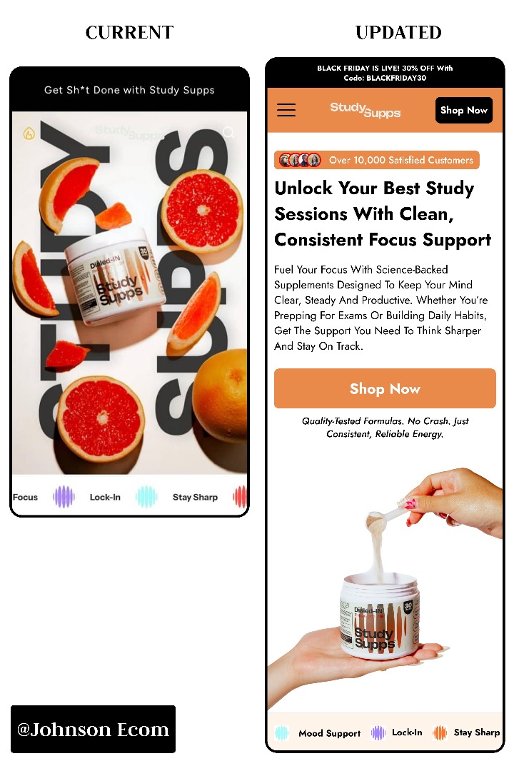 JPaages's tweet image. Before vs After: From just *cool* to *converting.* 

A winning landing page isn&apos;t just design it&apos;s strategy, clarity, and persuasion.  

Ready to turn more clicks into customers?

#LandingPageDesign #ShopifyConversion