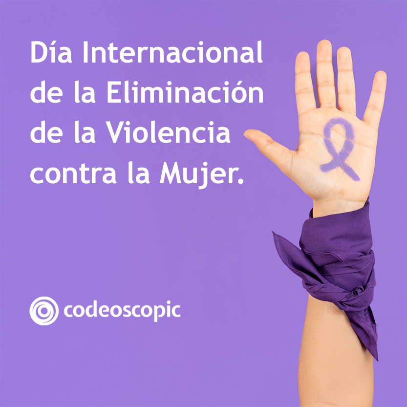 codeoscopic's tweet image. Hoy, 25 de noviembre, en #Codeoscopic nos unimos al Día Internacional de la Eliminación de la Violencia contra la Mujer

Reafirmamos nuestro compromiso con la tolerancia cero ante cualquier tipo de violencia y promovemos un entorno igualitario y respetuoso 

#16días #NoHayExcusas