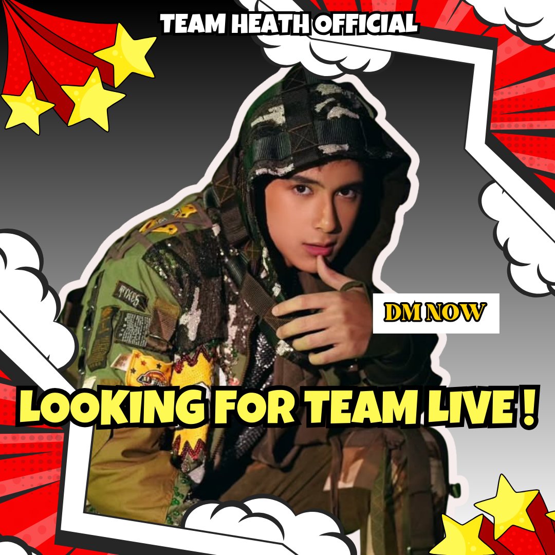 TeamHeathOfc's tweet image. We are still looking for TEAM LIVE this Saturday. Please DM me if you are interested. It will be a big help for us po. Salamat.