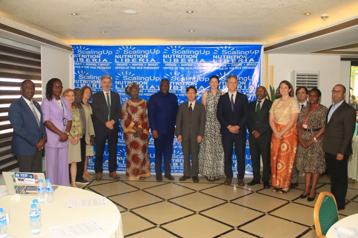 CiaraBegley's tweet image. A lot more work to do in Liberia to address malnutrition but wonderful to see some political engagement from the Vice President on the topic which is the @Concern priority.