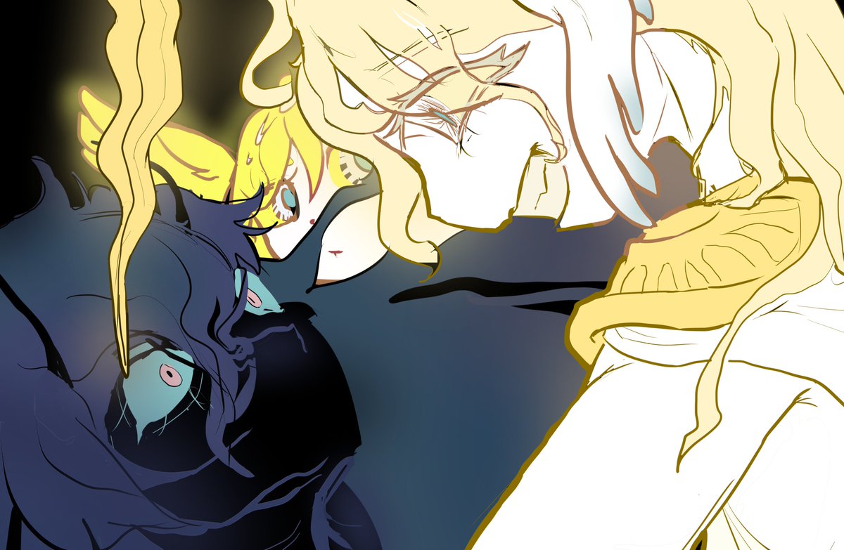 sennaako's tweet photo. heavenly tensions, inbetween Light and Dark.

characters of @CyanY5 :) i hope you like my interpretation of your story!!! had a lot of fun drawing Lumino~ https://t.co/txspyKRUvH