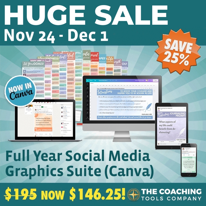 ToolsForCoaches's tweet image. ⏰ Wow! SAVE $48.75 on a COMPLETE YEAR of Brandable Social Media Graphics for Coaches. Only Until Dec 1. See details here: tools.coach/4eMNdKT