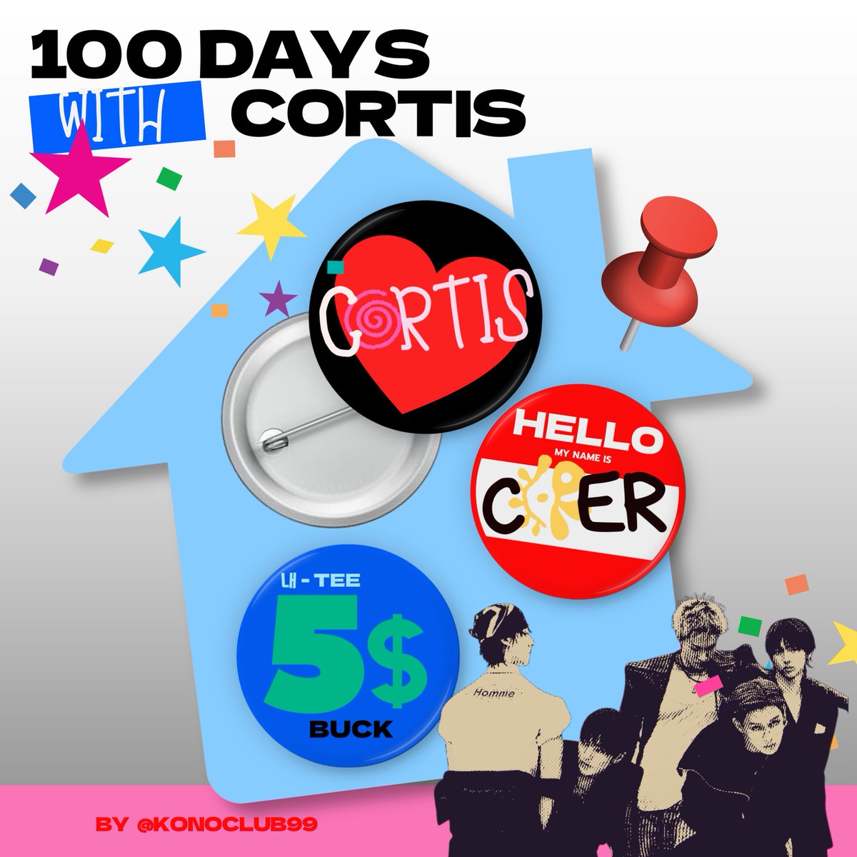 konoclub99's tweet photo. giveaway for COER only! 🥳🩷

— button pin ( 1 set ) 
🏡 rules : รีทวิตอย่างเดียว

🍒 ฉลองชื่อด้อม เค้าแจกเข็มกลัดหนึ่งเซ็ตคั้บ ! 
ไม่ต้องออกค่าจัดส่ง แต่รอผลิตนิดนึงน้า 

* สุ่มวันศุกร์เย็น ๆนะคะ
#Happy100DaysCORTIS
#코르티스해피100일
#CORTIS #코르티스 https://t.co/QJDDE5Me5F