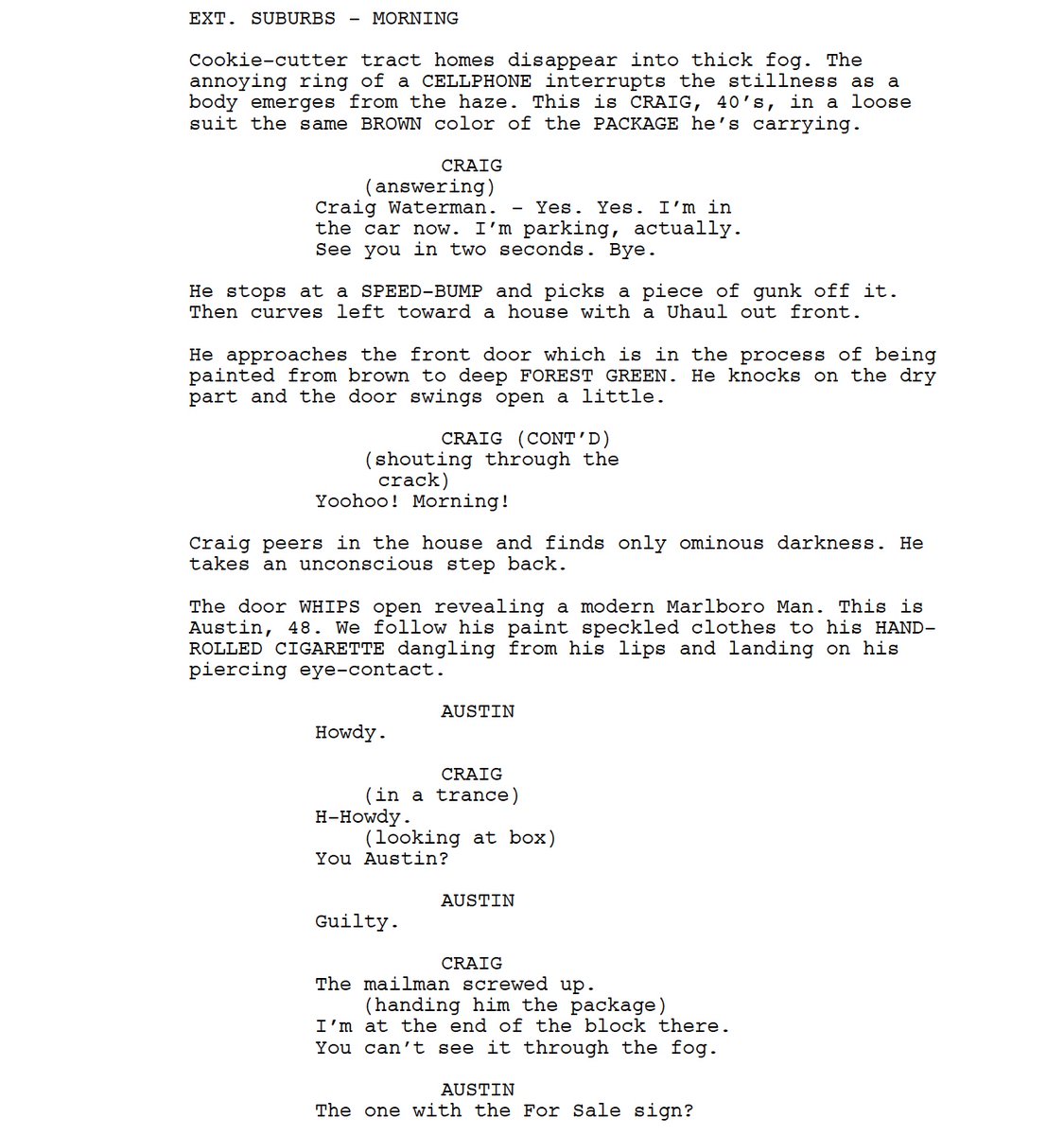 GoIntoTheStory's tweet image. Page One: &quot;Friendship&quot; (2024), written by Andrew DeYoung