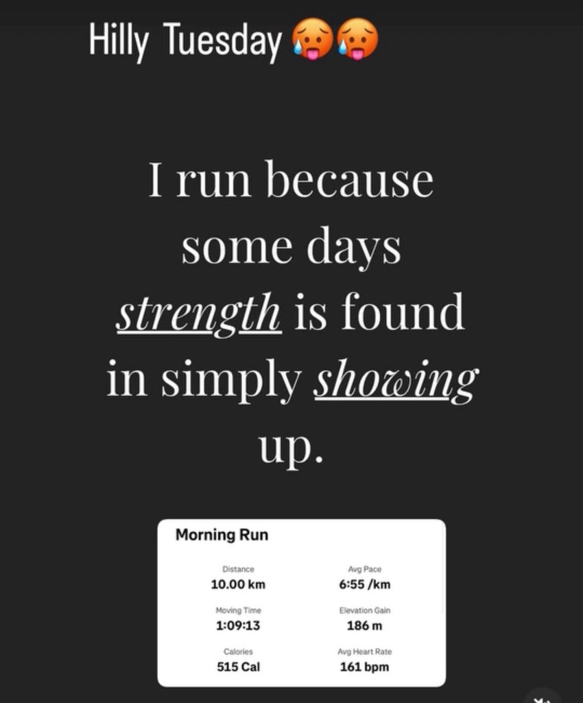 Hilly Tuesday 🥵#RunningWithTumiSole