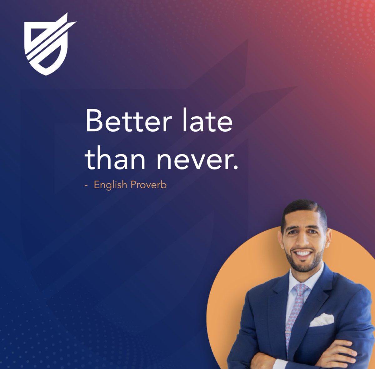 Progress doesn’t expire—starting late still beats standing still. ⏰ 

Get after it! 💪🏽