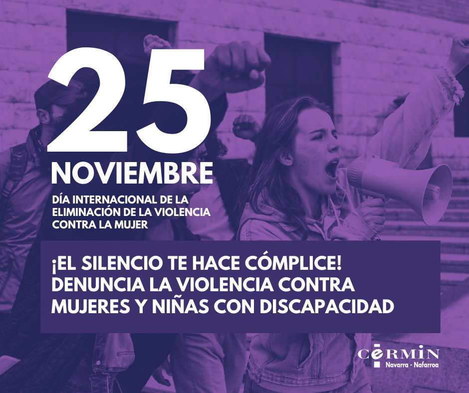 🟣#25N Día Internacional de la Eliminación de la Violencia contra la Mujer. Alzamos la voz por todas las mujeres y niñas con discapacidad que sufren violencias silenciadas. Ningún abuso debe quedar escondido. Ninguna víctima debe enfrentar el silencio sola.cermin.org/manifiesto-con…
