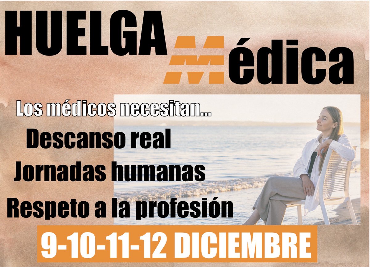 CESM_CV's tweet image. Huelga Médica ‼️
9, 10, 11 y 12 de diciembre PARAMOS‼️
Por un Estatuto Propio que dignifique nuestra profesión 👩🏻‍⚕️👨🏻‍⚕️
“ POR UN ESTATUTO PROPIO”
👩🏼‍⚕️👨🏻‍⚕️
@cesm_sindicatos @smandaluz   @cesm_sindicatos 
@victorpedrera 
#NoAlborradorEstatutoMarco 
#lavozdelosmedicos