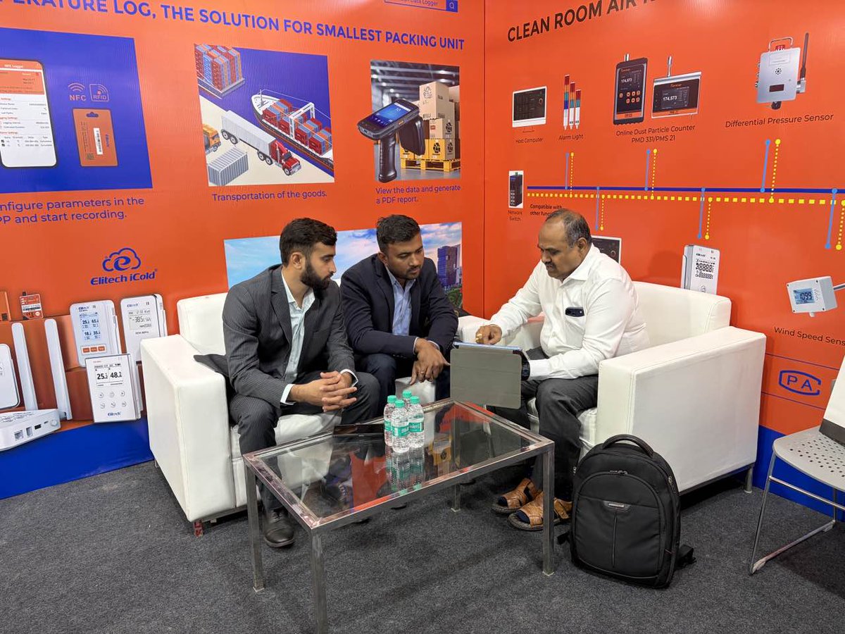 Elitech_Logger's tweet image. Day 1 at #CPHIIndia, we’re proud to present integrated solutions that bring intelligence and reliability to the entire pharma supply chain.

🗓Nov 25 - 27
🎯Find us at Booth RH.B67 to learn more and connect with our experts!

#logistics #realtimemonitoring #elitech #datalogger