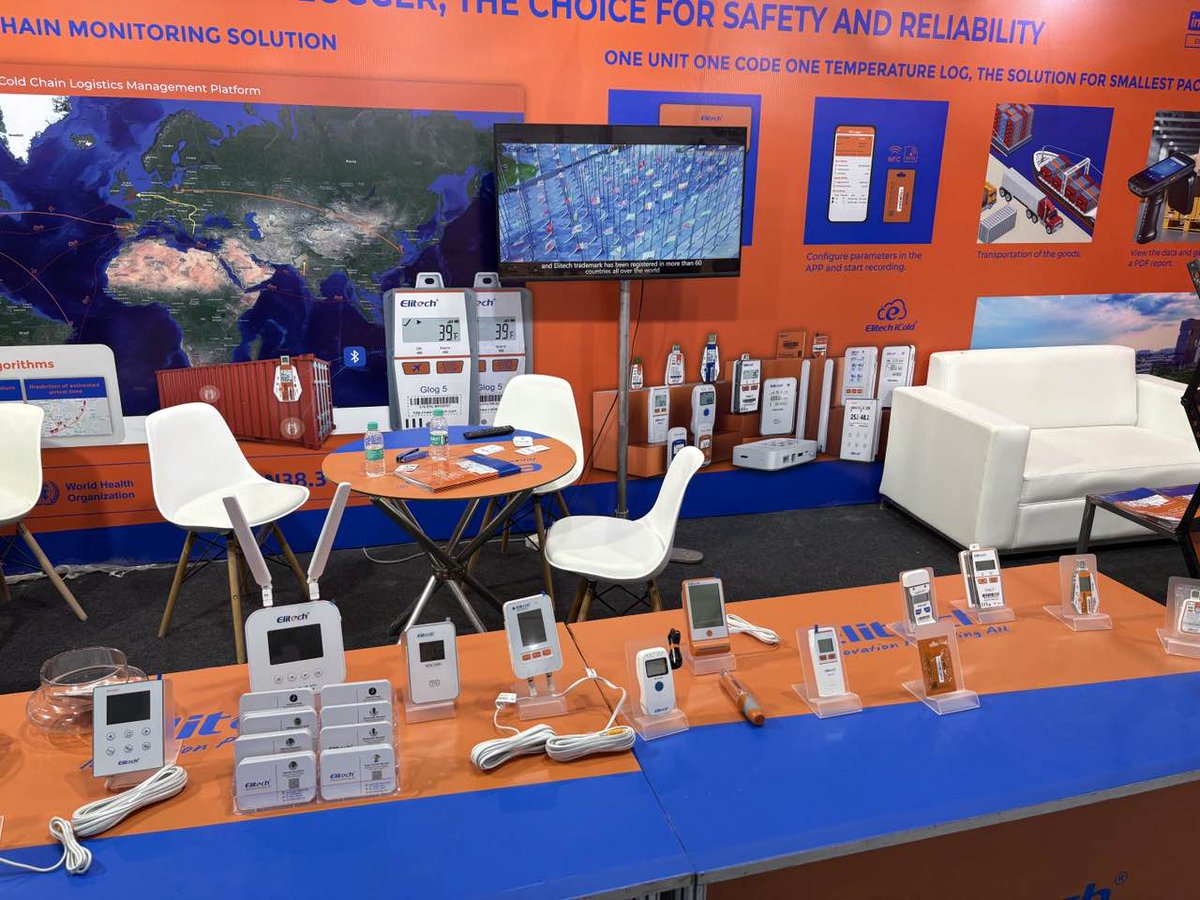 Elitech_Logger's tweet image. Day 1 at #CPHIIndia, we’re proud to present integrated solutions that bring intelligence and reliability to the entire pharma supply chain.

🗓Nov 25 - 27
🎯Find us at Booth RH.B67 to learn more and connect with our experts!

#logistics #realtimemonitoring #elitech #datalogger