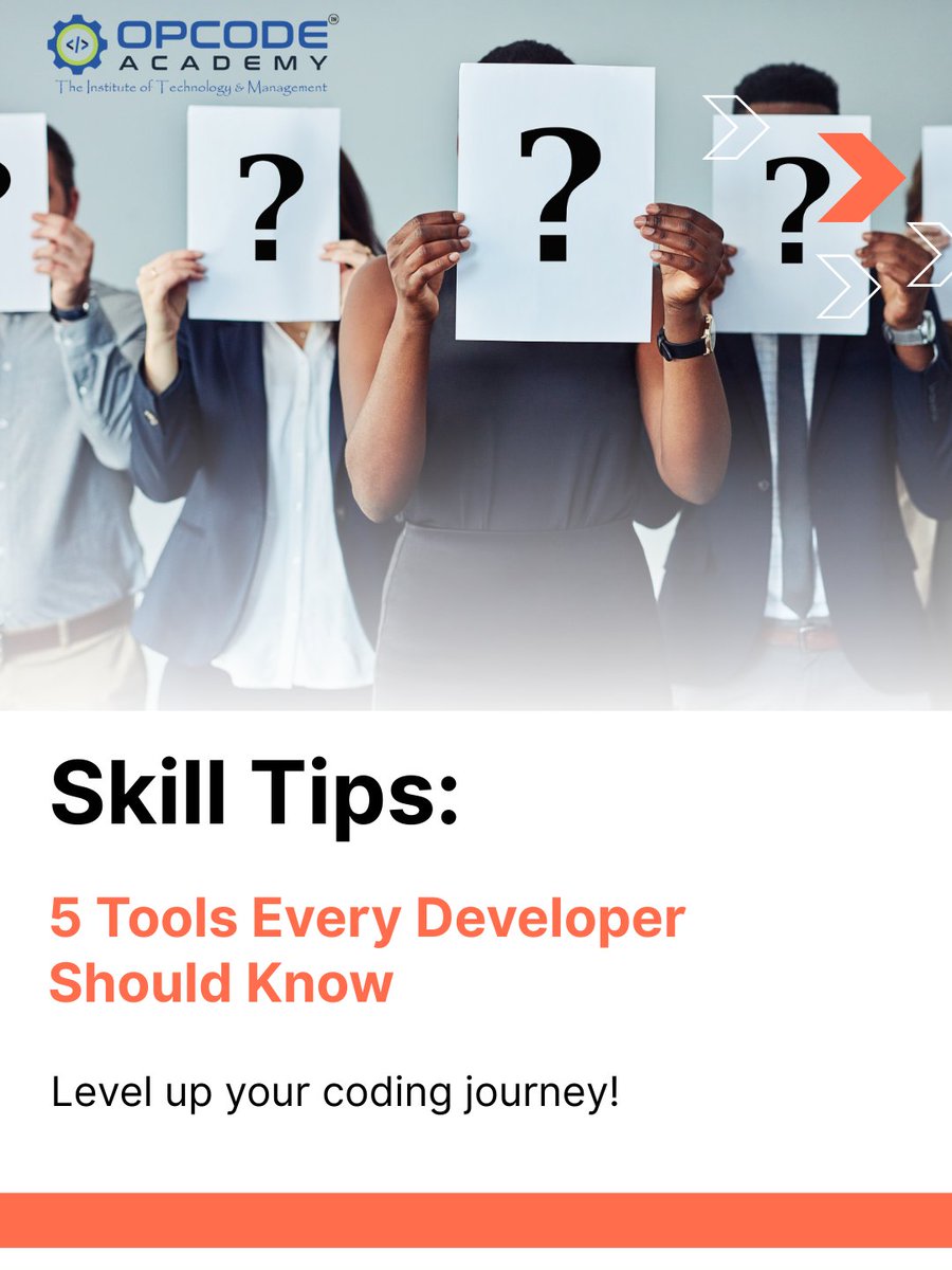 opcodeacademy's tweet image. Swipe ➡️ to discover 5 Tools Every Developer Should Know!

Which tool do you use the most? Comment below! ⬇️

#DeveloperLife #CodingTools #WebDevelopment #ProgrammingTips #SoftwareEngineering #TechSkills #CodeEveryday #Developers