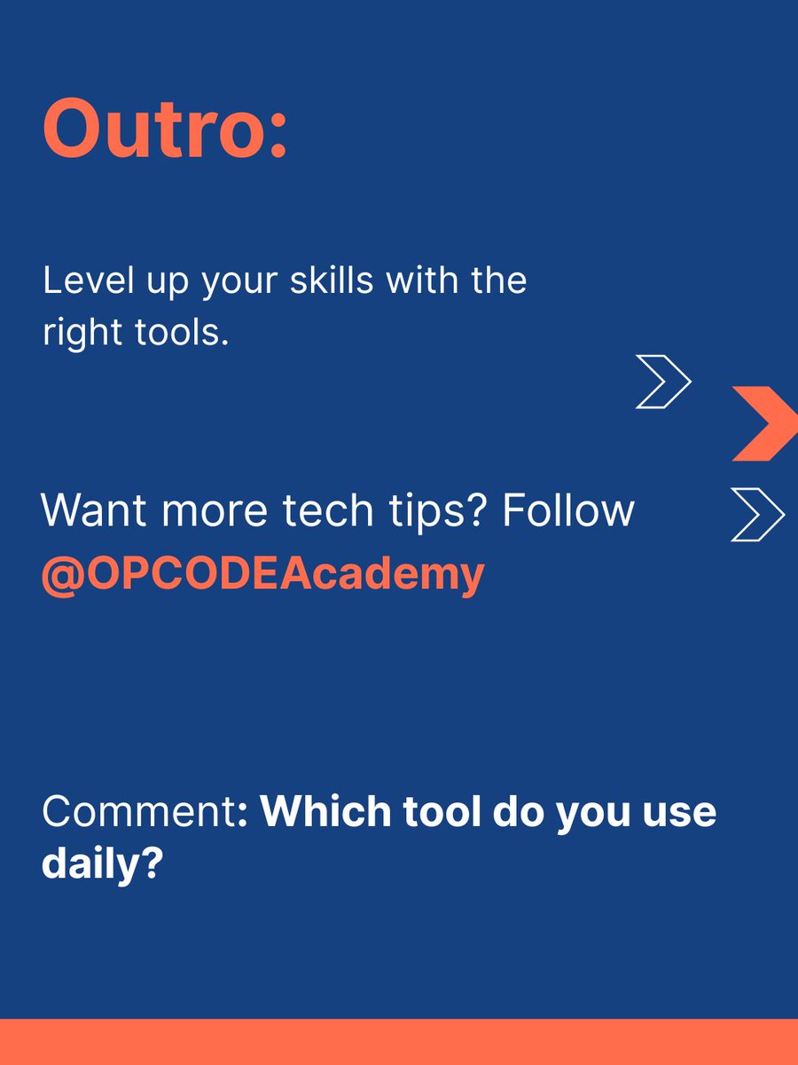 opcodeacademy's tweet image. Swipe ➡️ to discover 5 Tools Every Developer Should Know!

Which tool do you use the most? Comment below! ⬇️

#DeveloperLife #CodingTools #WebDevelopment #ProgrammingTips #SoftwareEngineering #TechSkills #CodeEveryday #Developers