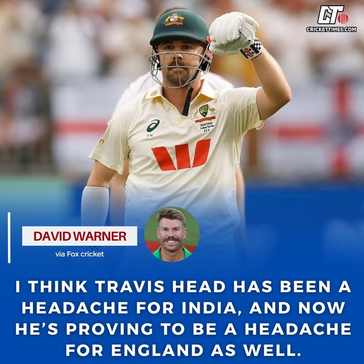 CricketTimesHQ's tweet image. Travis Head is becoming a real headache for England 🗣

#cricket #travishead #davidwarner #Ashes #CricketTwitter
