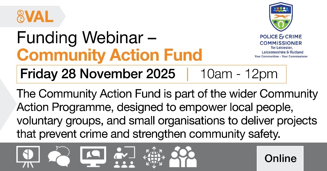 valonline's tweet image. #VALTRAINING
The first round of the Community Action Fund focuses on rural crime — a serious issue affecting the safety and livelihoods of people in the countryside.
Find out more and join our webinar: valonline.org.uk/event/2025/11/…
@LeicsPCC
