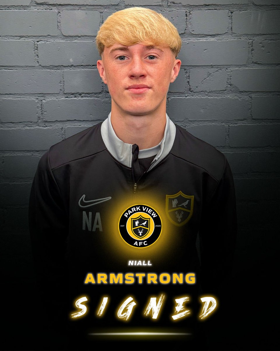 ParkViewAFC's tweet image. 📝✍️ We are delighted to announce the signing of Forward Niall Armstrong who becomes the latest Park View Student to join our First Team squad!!!

🙌 Welcome to the club Niall!!!

@PVSportAcademy | @GasHonest 

#PVAFC