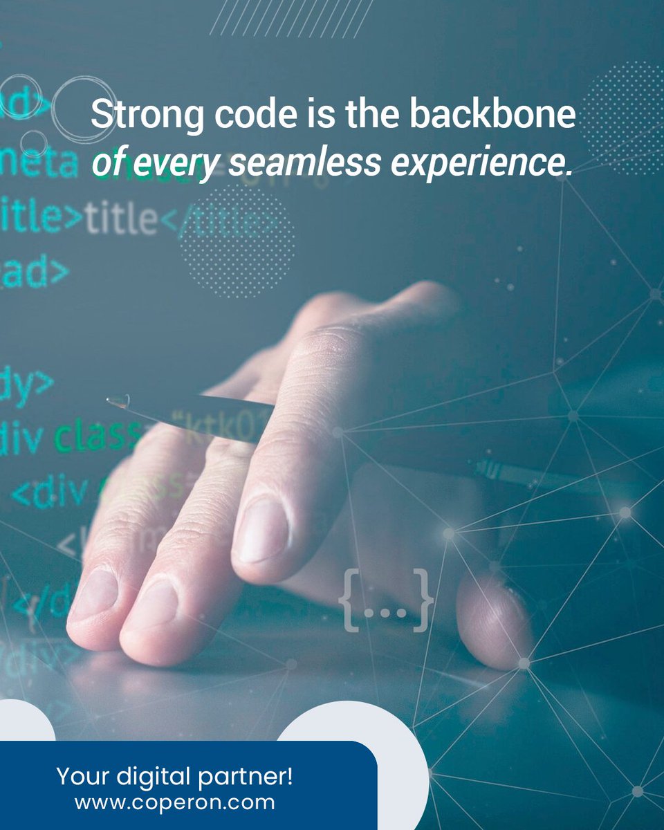 CoperonTech's tweet image. Bad code doesn’t need to be the villain in your story. We deliver clean, secure, and reliable solutions keeping your site fast, stable, and built for growth.
Check our portfolio: bit.ly/2LNwsEt

#CoperonTechnologies